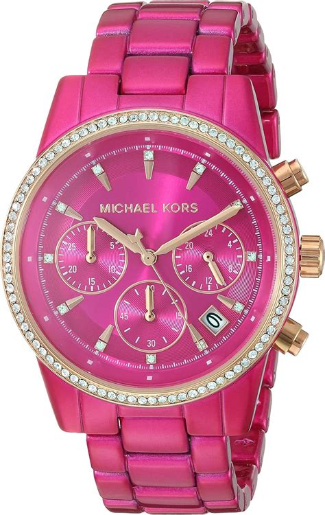 michael kors pink watch|michael kors watch uk.